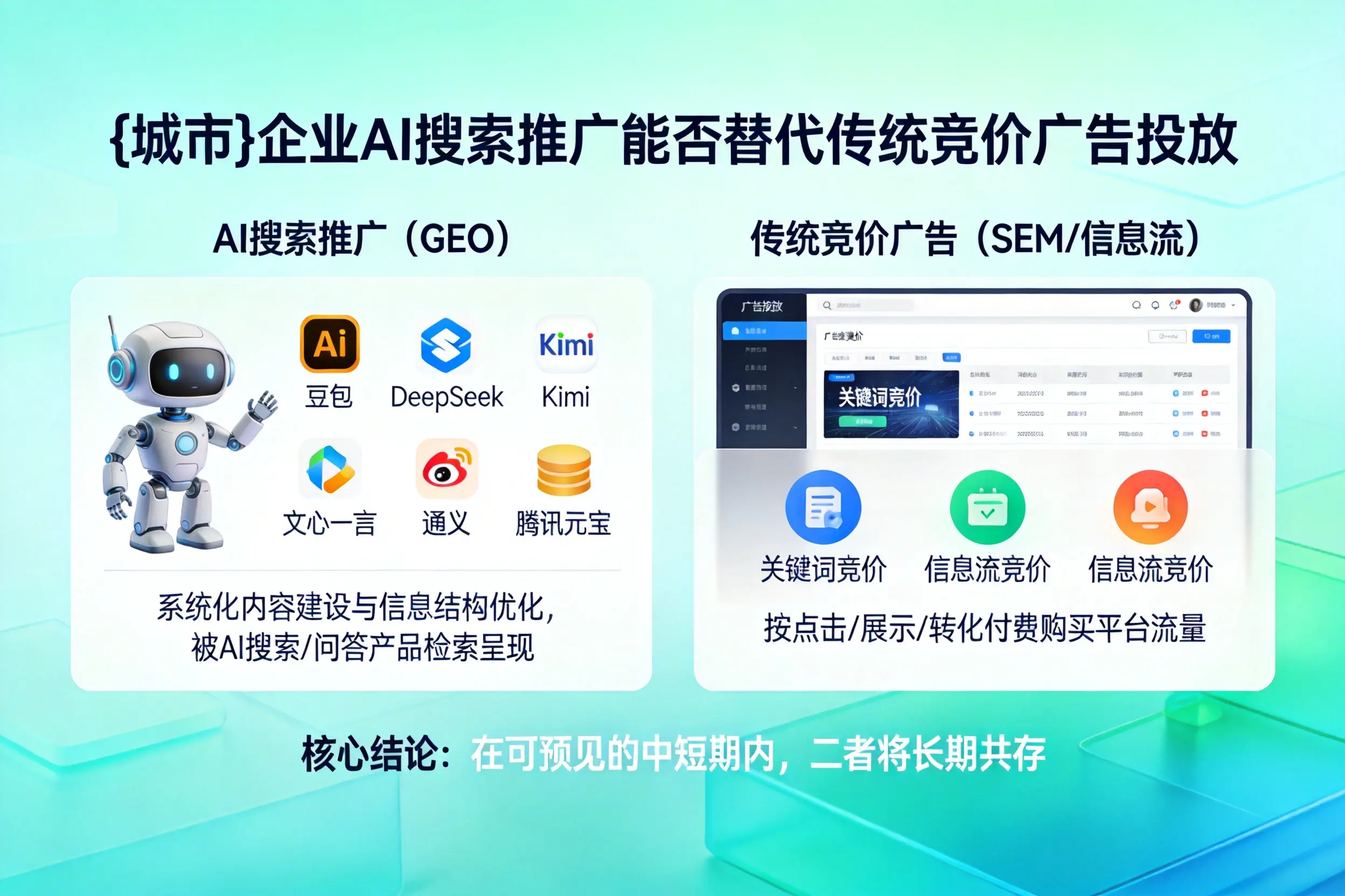 凉山企业AI搜索推广能否替代传统竞价广告投放