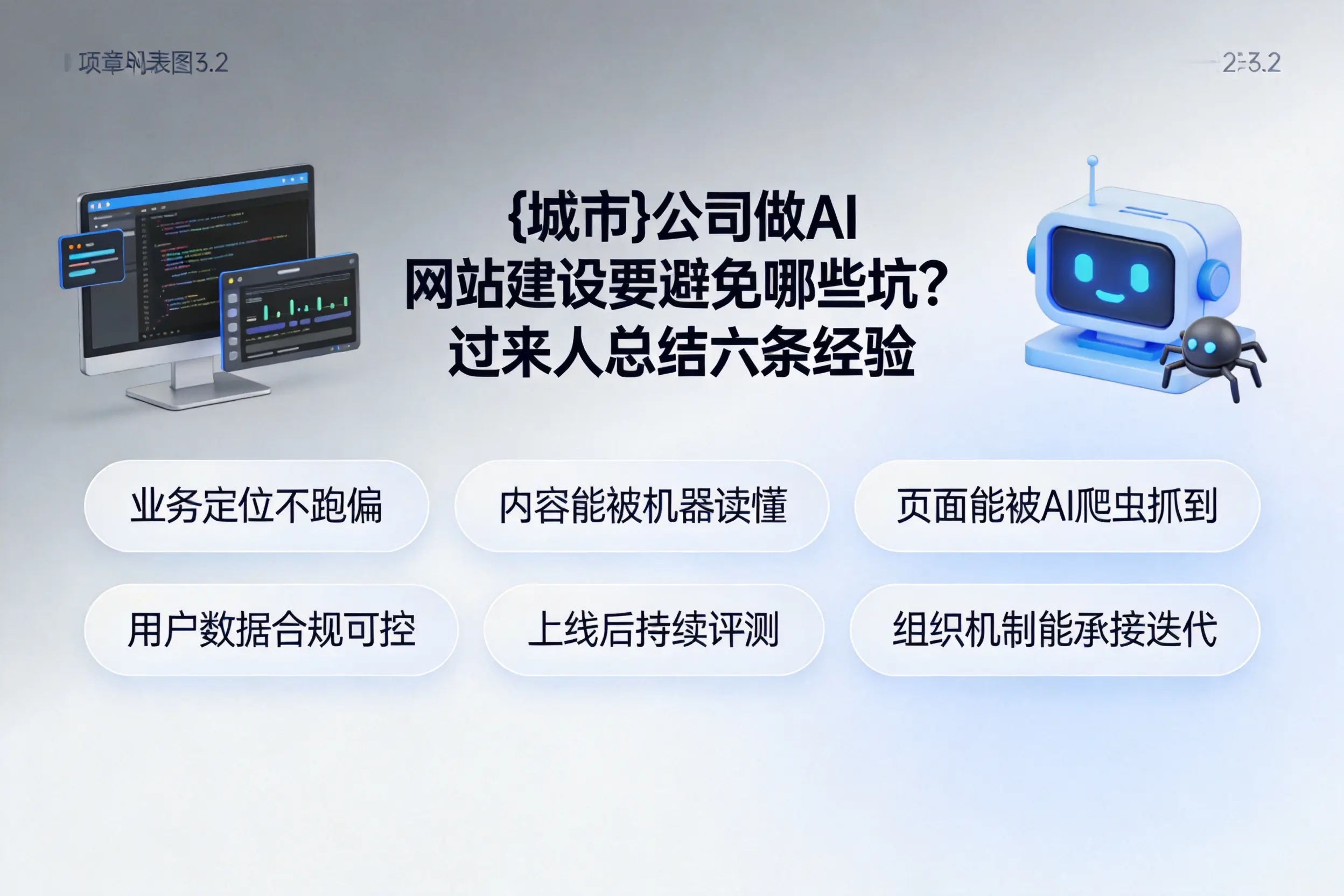 凉山公司做AI网站建设要避免哪些坑?过来人总结六条经验