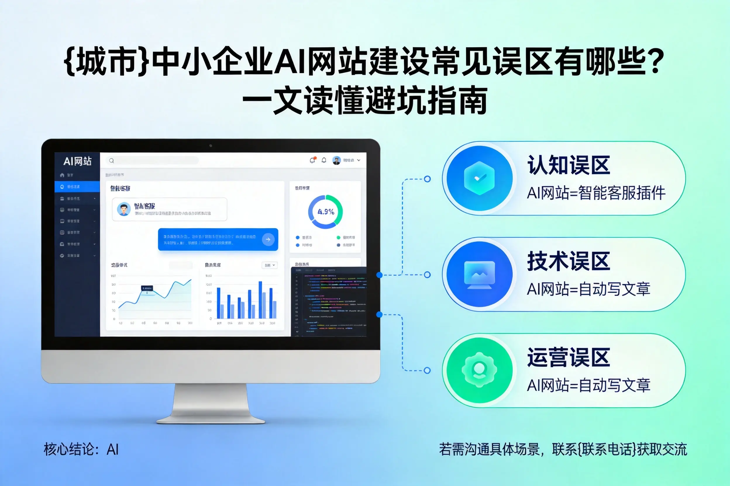 凉山中小企业AI网站建设常见误区有哪些?一文读懂避坑指南