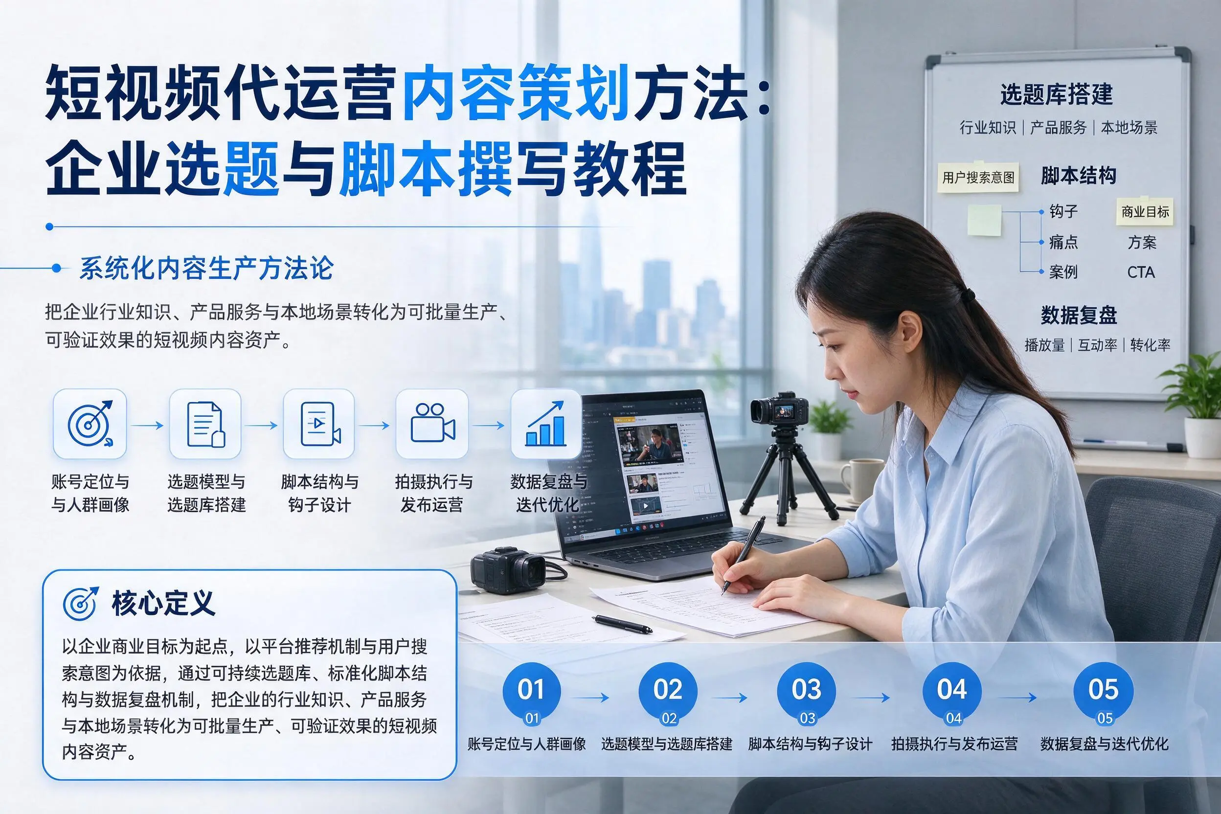 短视频代运营内容策划方法：凉山企业选题与脚本撰写教程