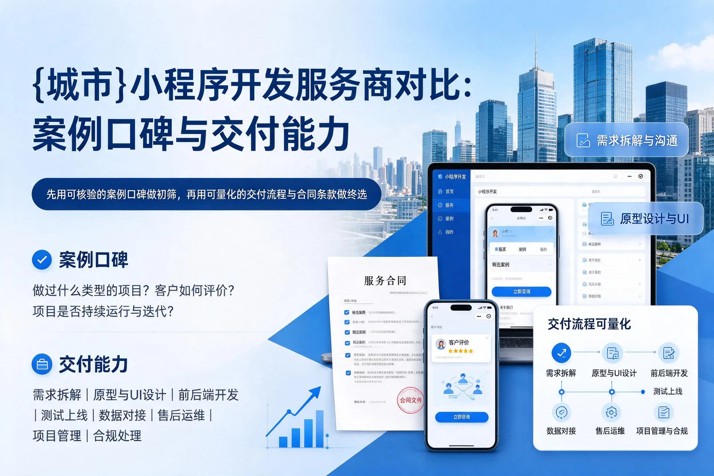凉山小程序开发服务商对比：案例口碑与交付能力