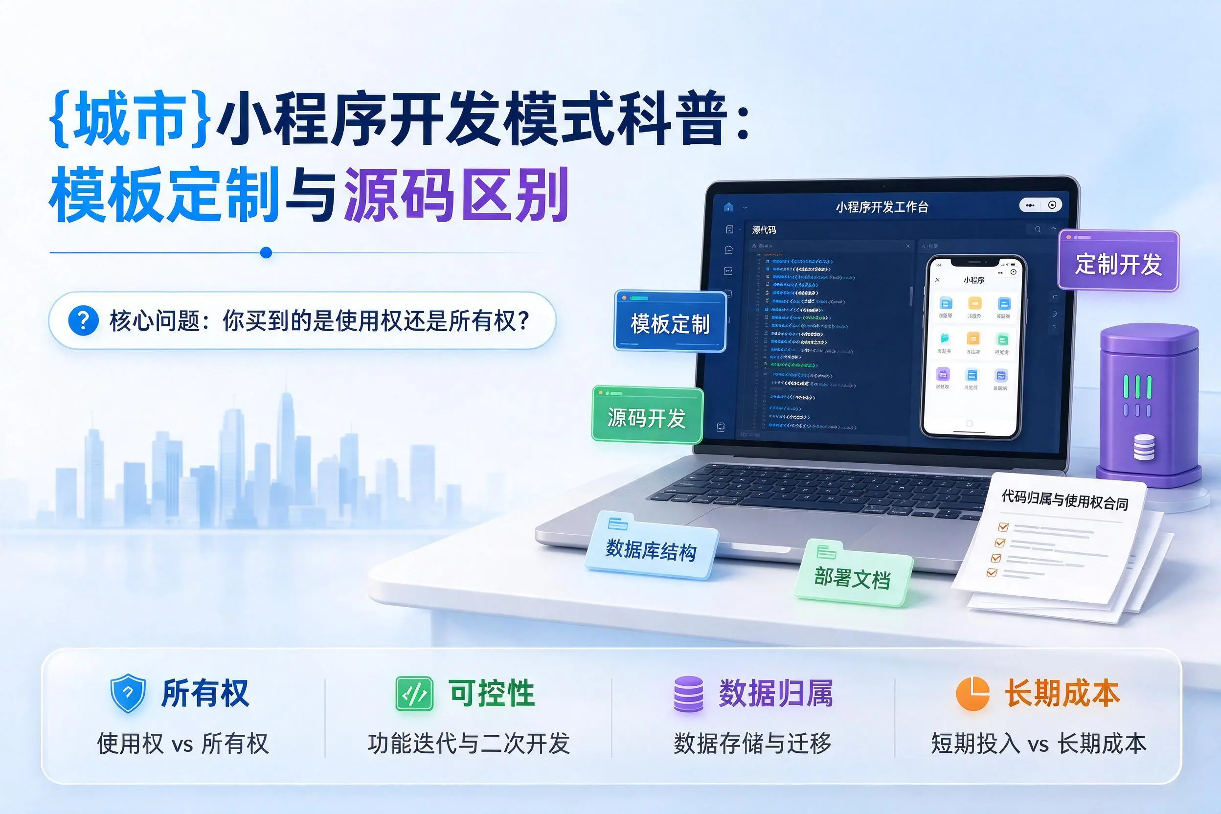 凉山小程序开发模式科普：模板定制与源码区别