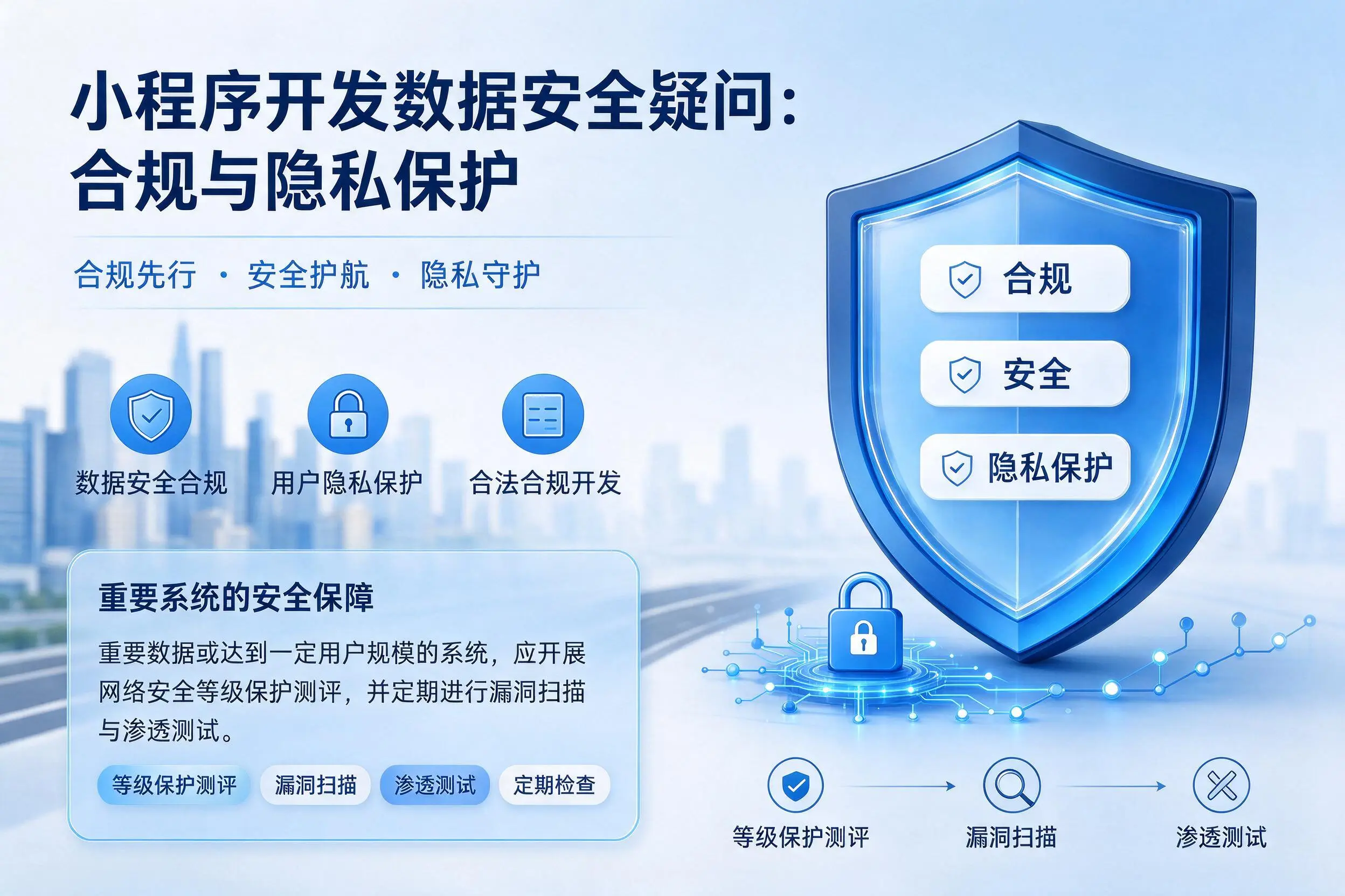 凉山小程序开发数据安全疑问:合规与隐私保护