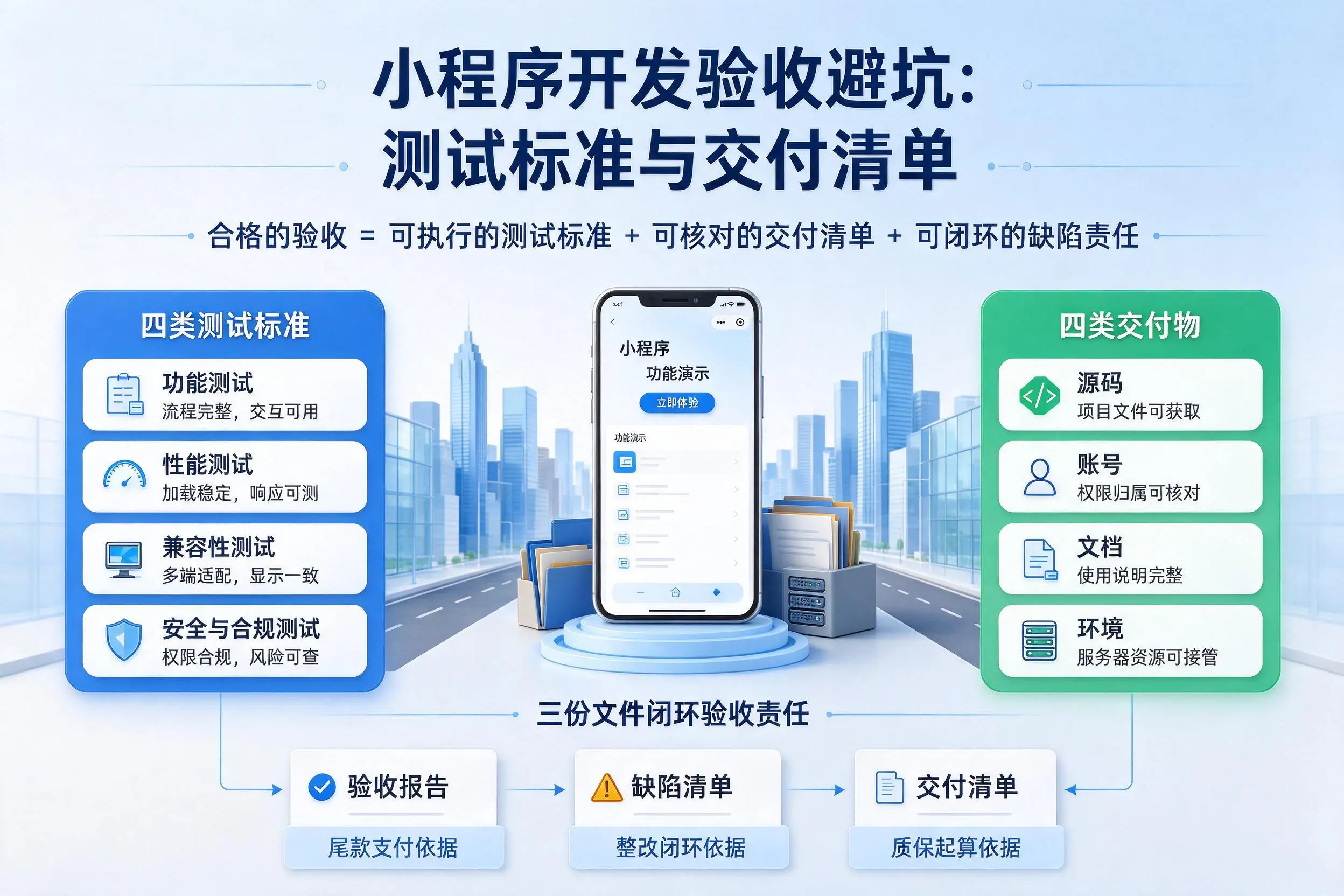凉山小程序开发验收避坑：测试标准与交付清单