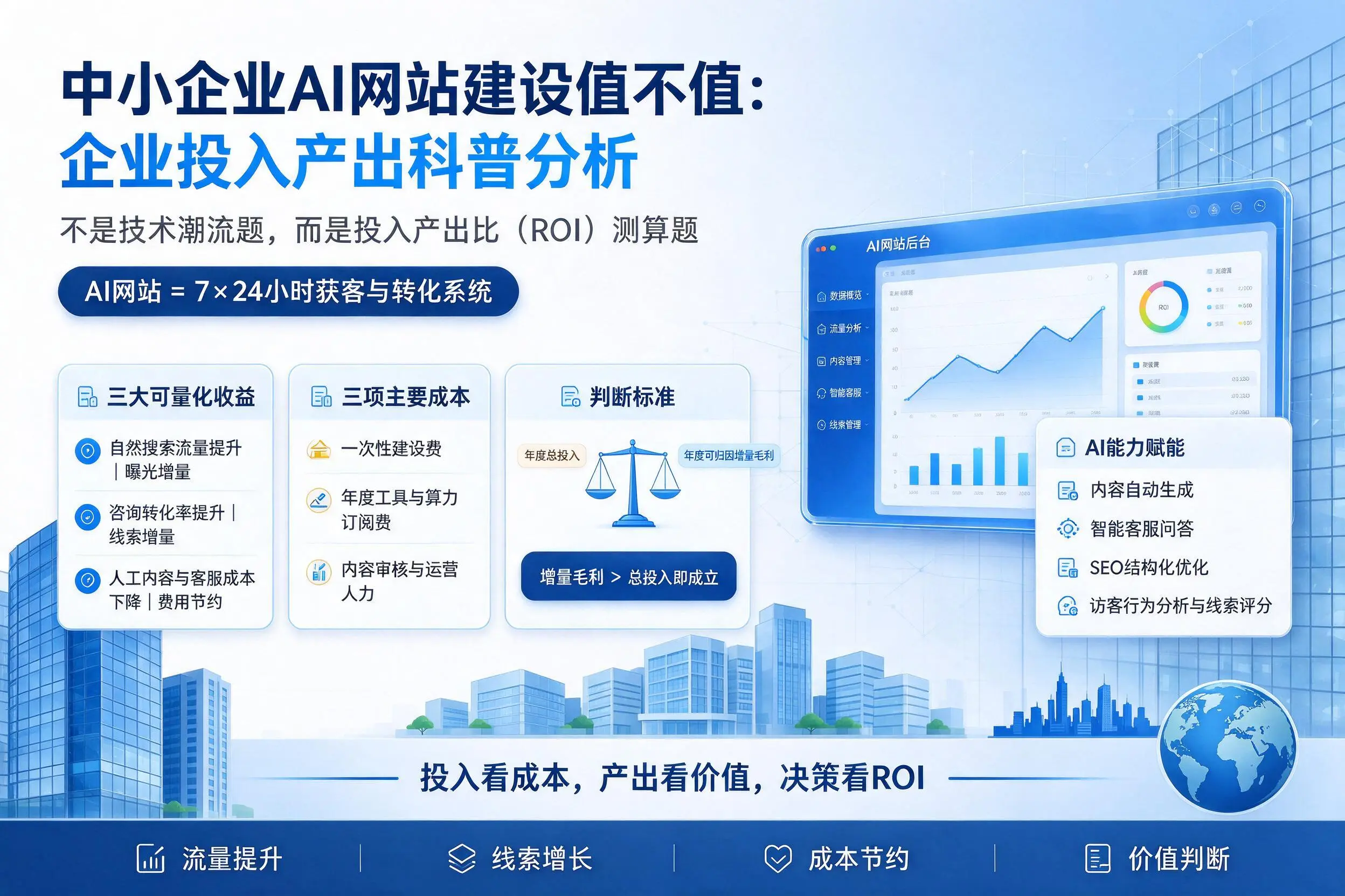 中小企业AI网站建设值不值：凉山企业投入产出科普分析