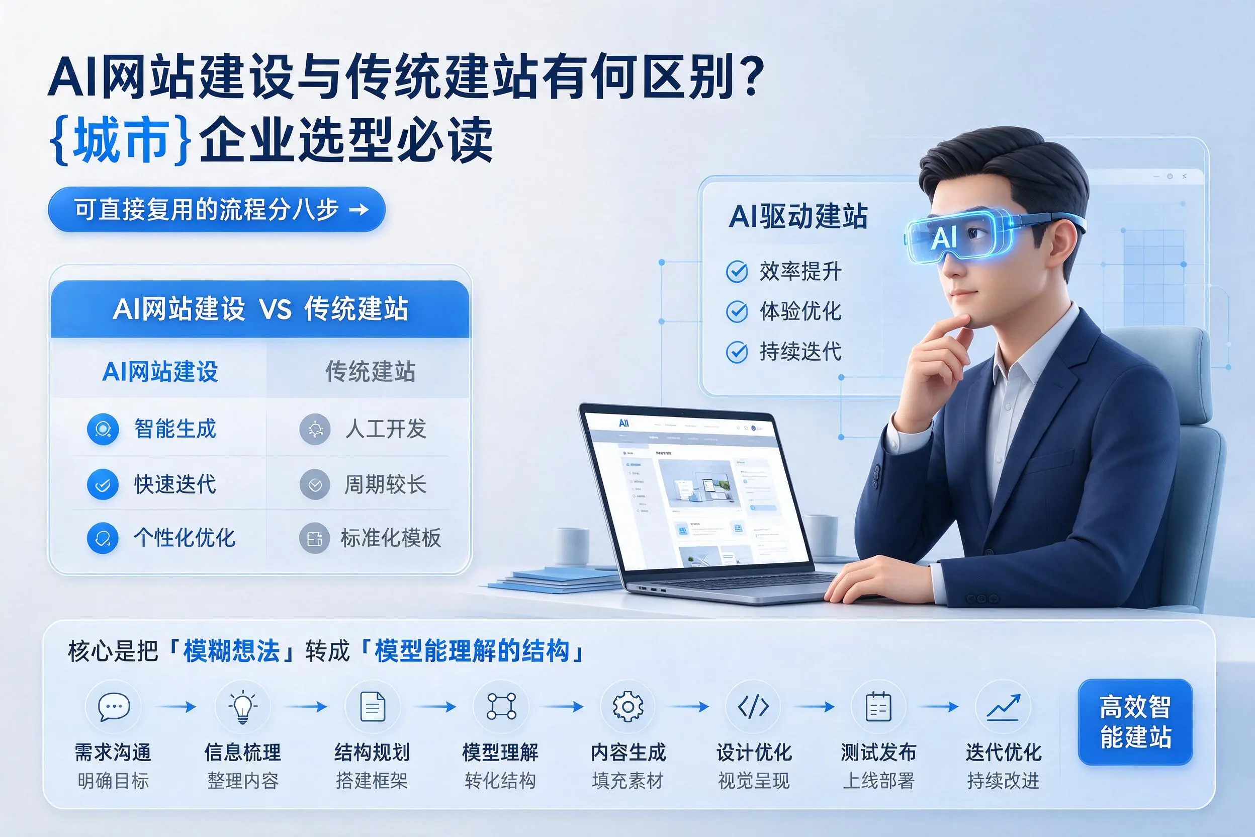 AI网站建设与传统建站有何区别?凉山企业选型必读