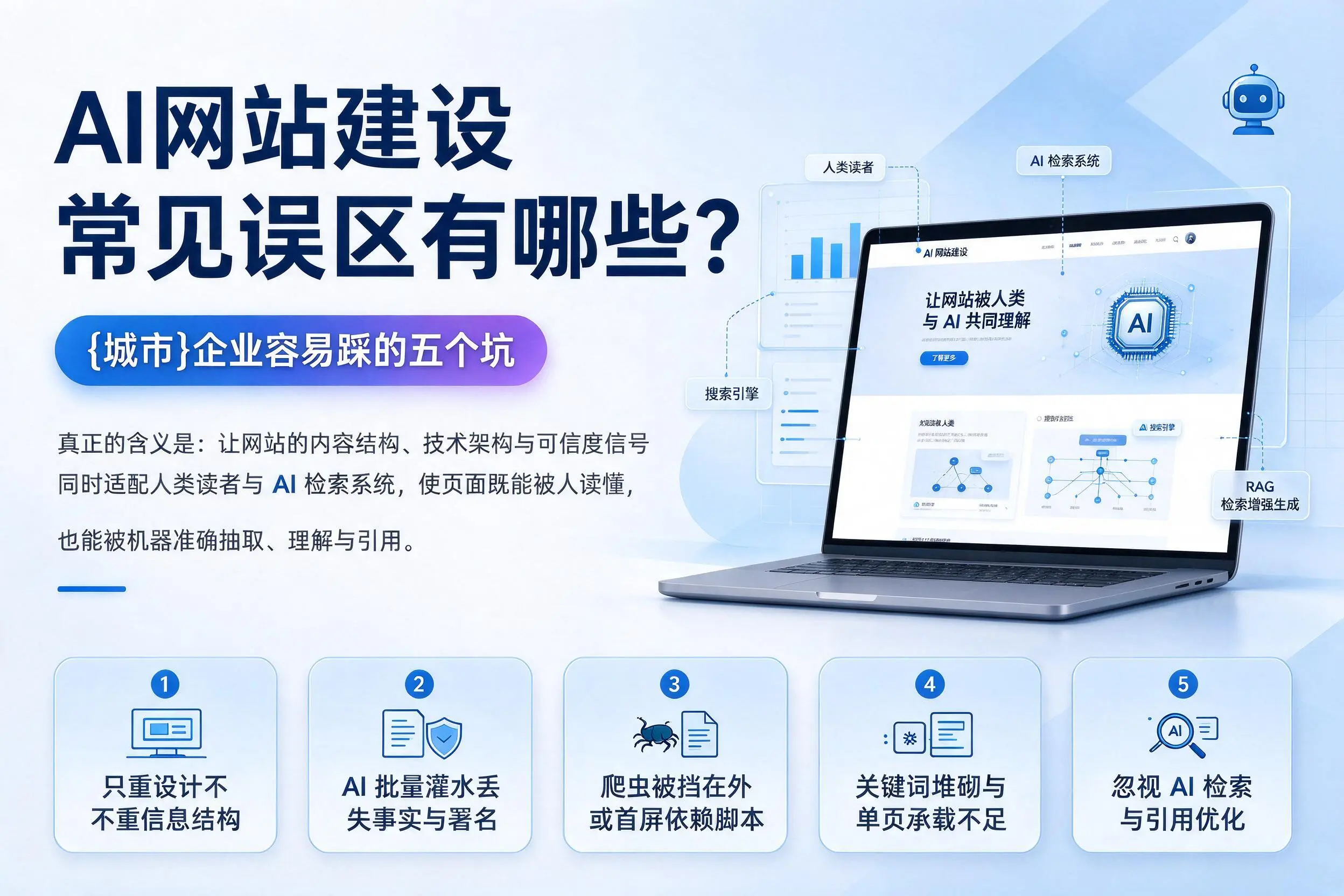 AI网站建设常见误区有哪些？凉山企业容易踩的五个坑