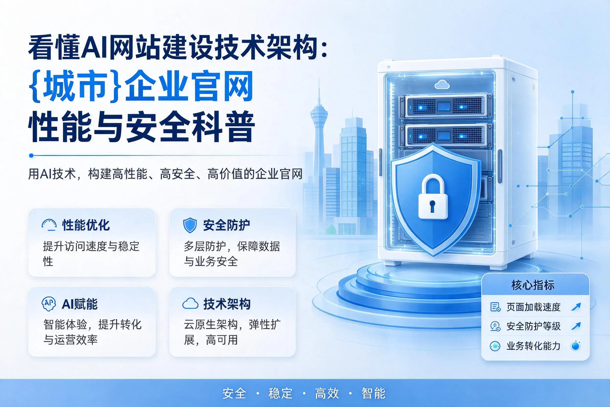 看懂AI网站建设技术架构：凉山企业官网性能与安全科普