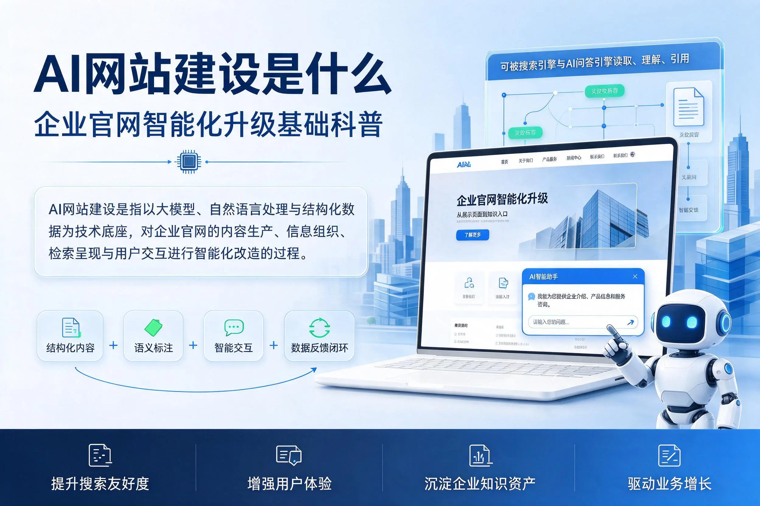 AI网站建设是什么：凉山企业官网智能化升级基础科普