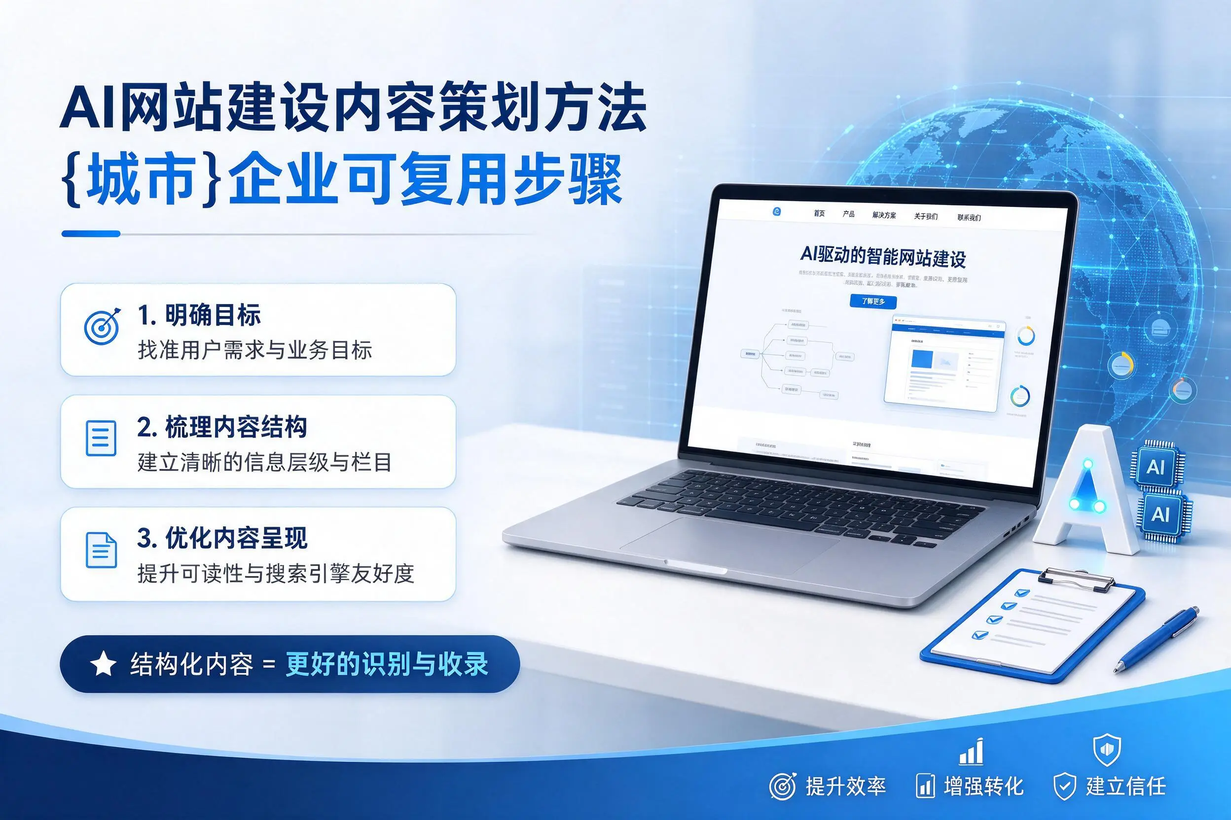 AI网站建设内容策划方法，凉山企业可复用步骤