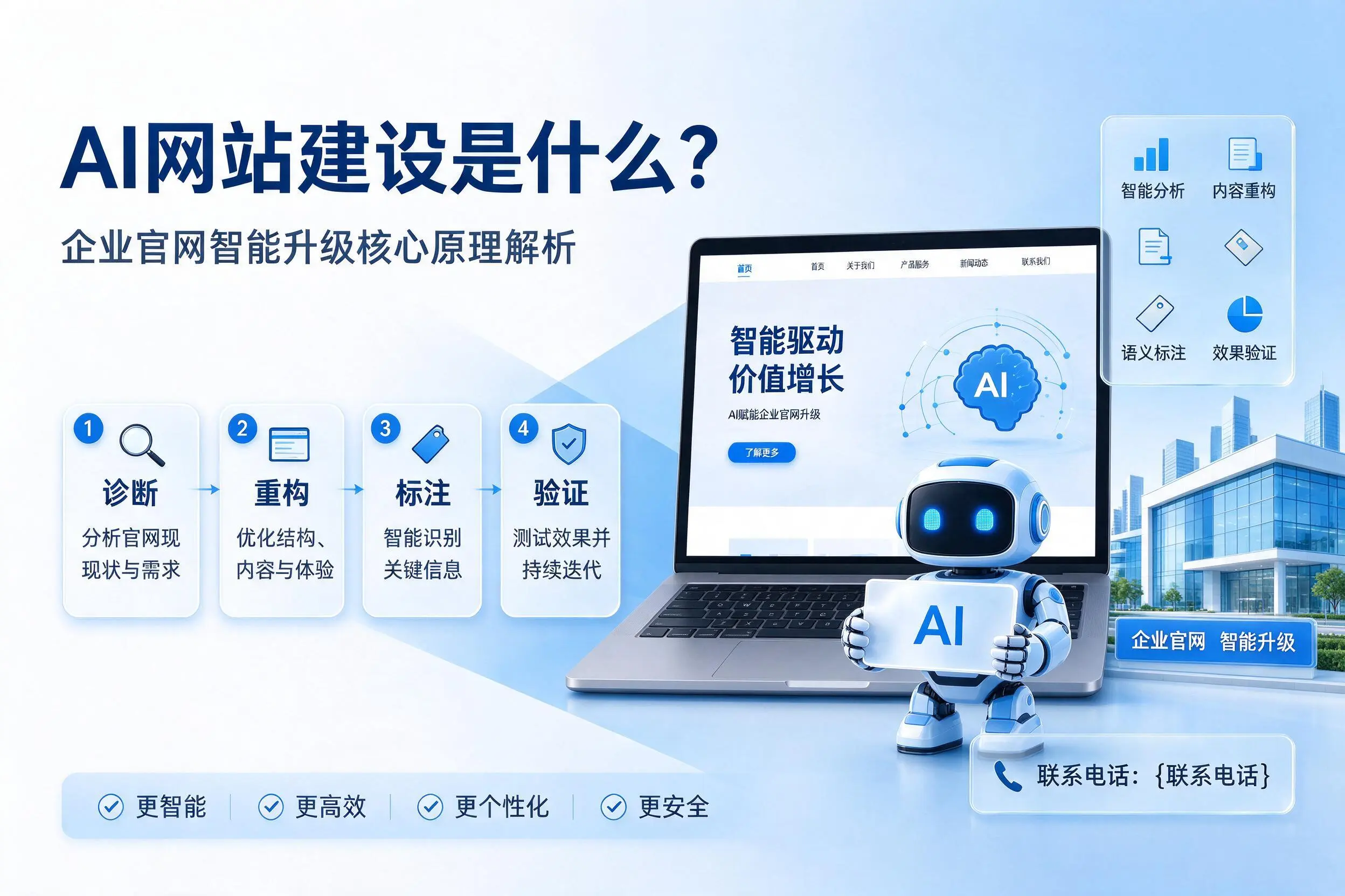 AI网站建设是什么?凉山企业官网智能升级核心原理解析