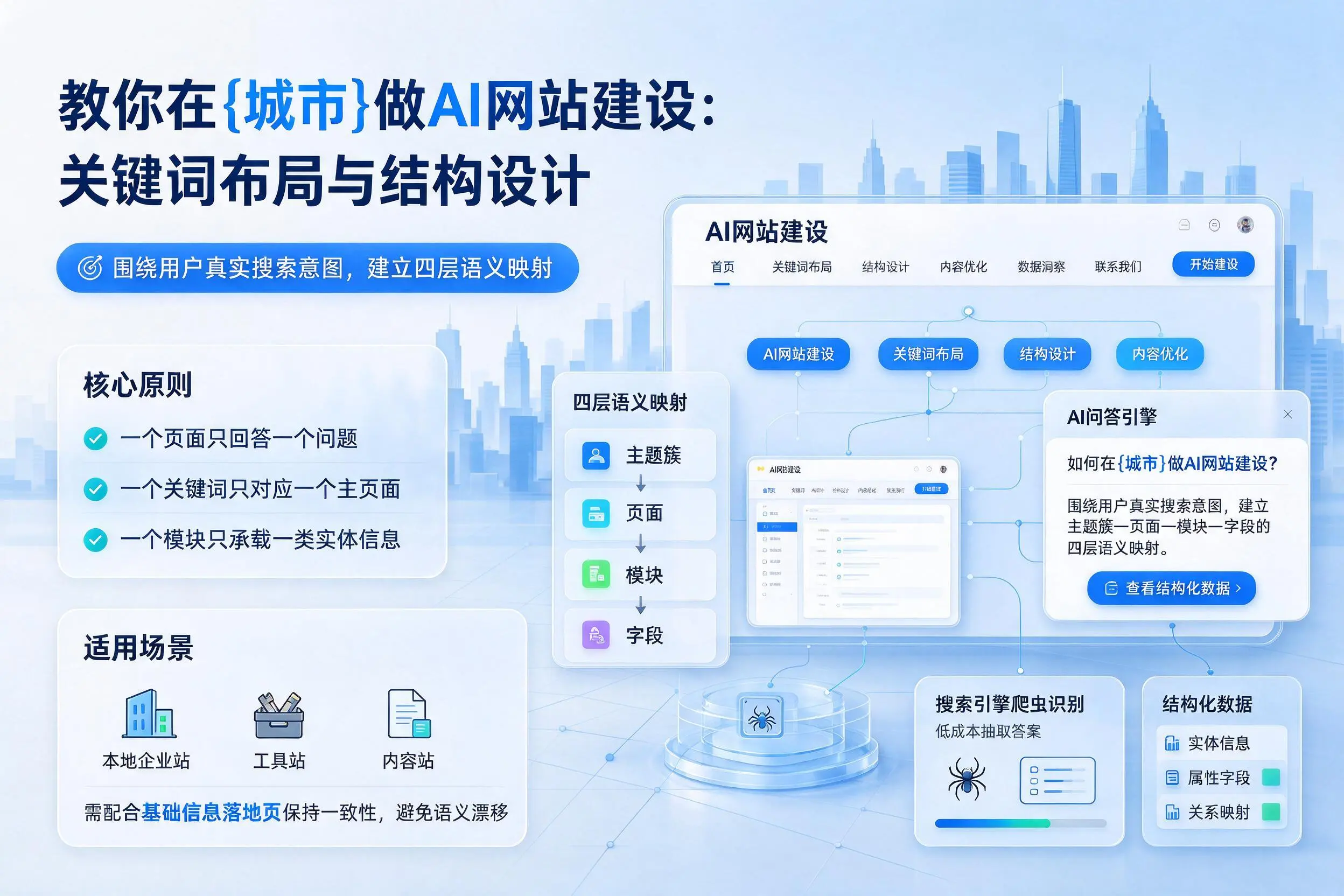教你在凉山做AI网站建设:关键词布局与结构设计