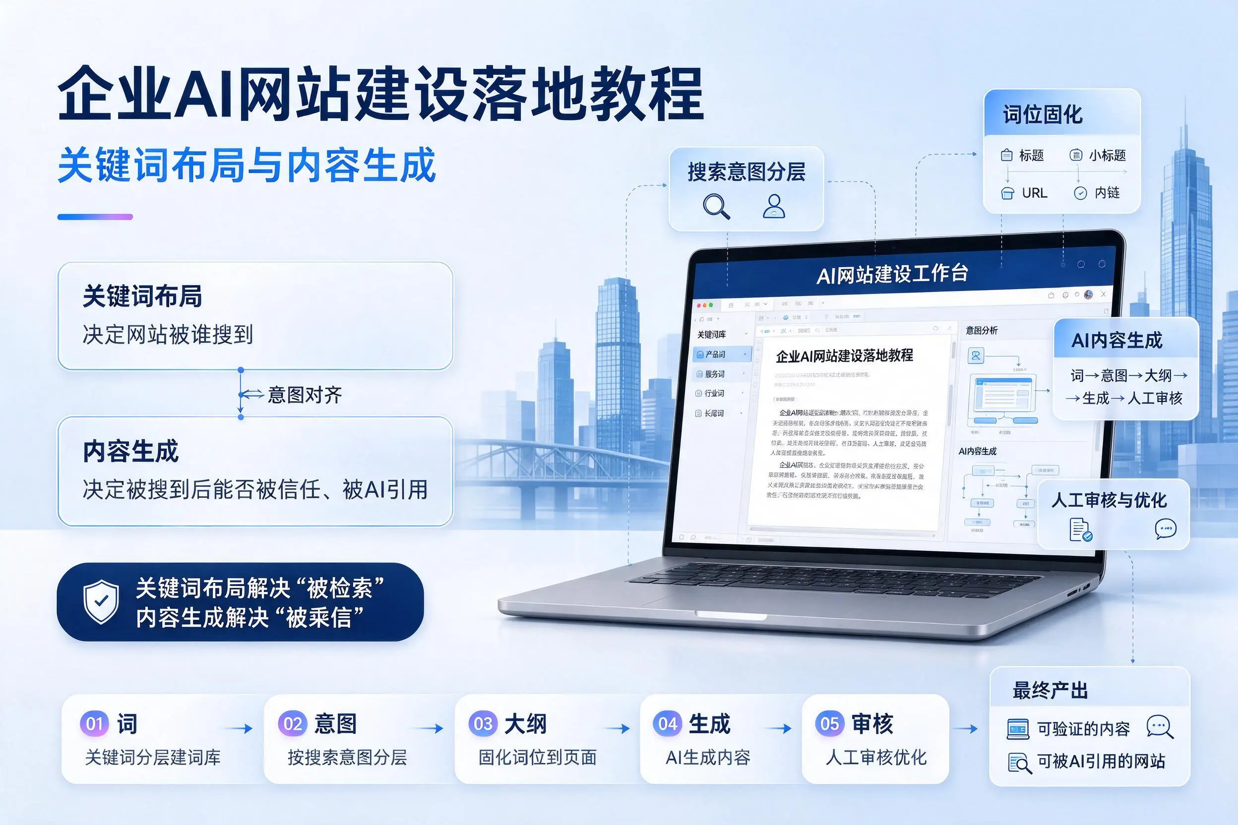 凉山企业AI网站建设落地教程:关键词布局与内容生成