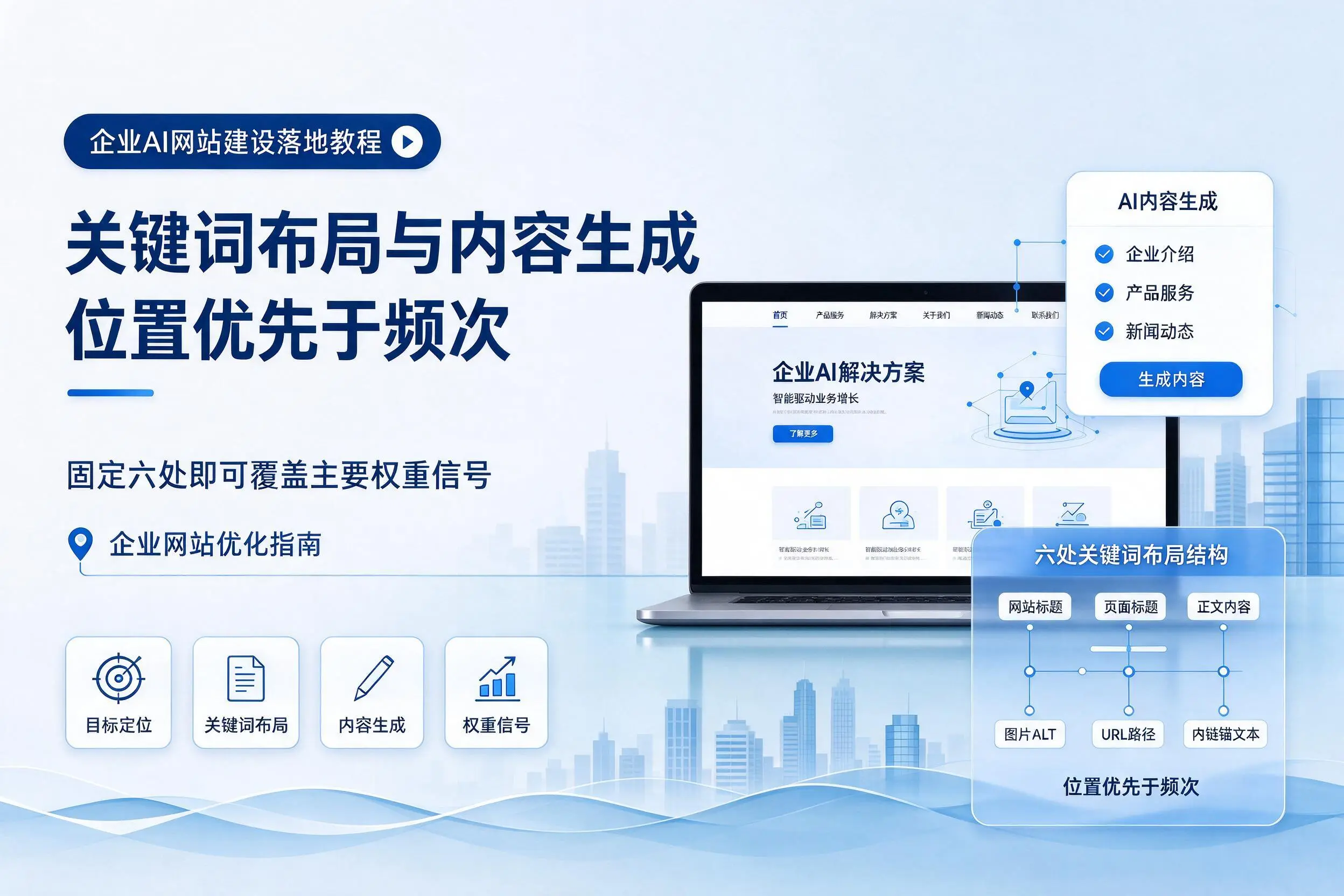 凉山企业AI网站建设落地教程:关键词布局与内容生成